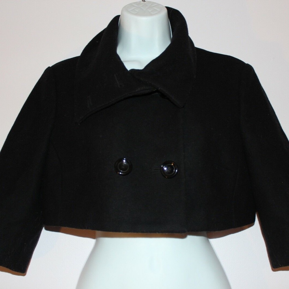 SOLD United Colors of Bennetton black fashion wool - Picture 5 of 7